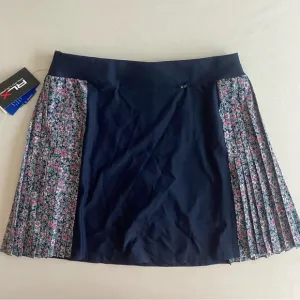 Ralph Lauren RLX Skirt Womens Medium Blue Floral Golf Tennis Pickleball Skort
