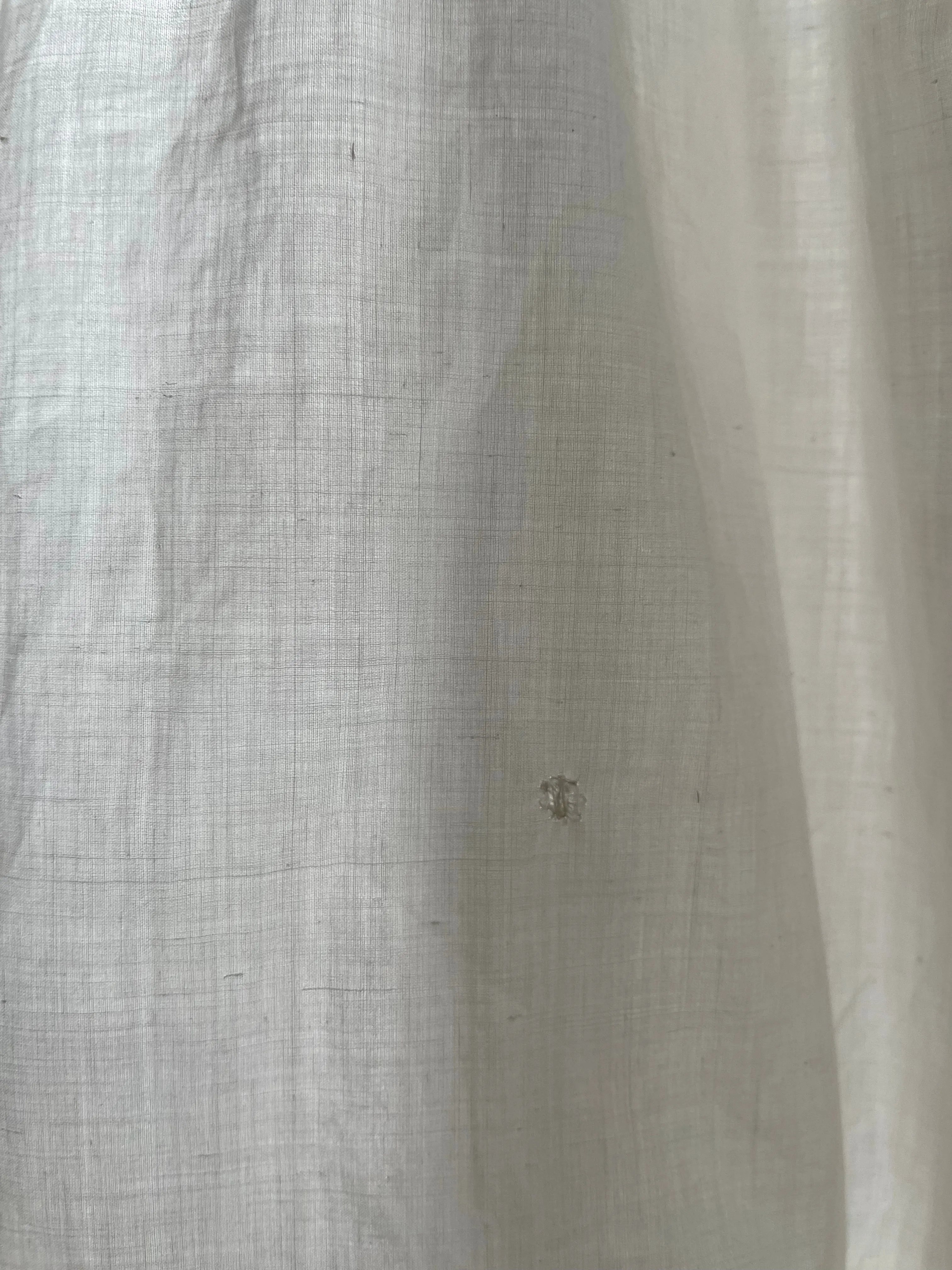 Rare 1830s Hand Sewn Cotton Eyelet Day Dress