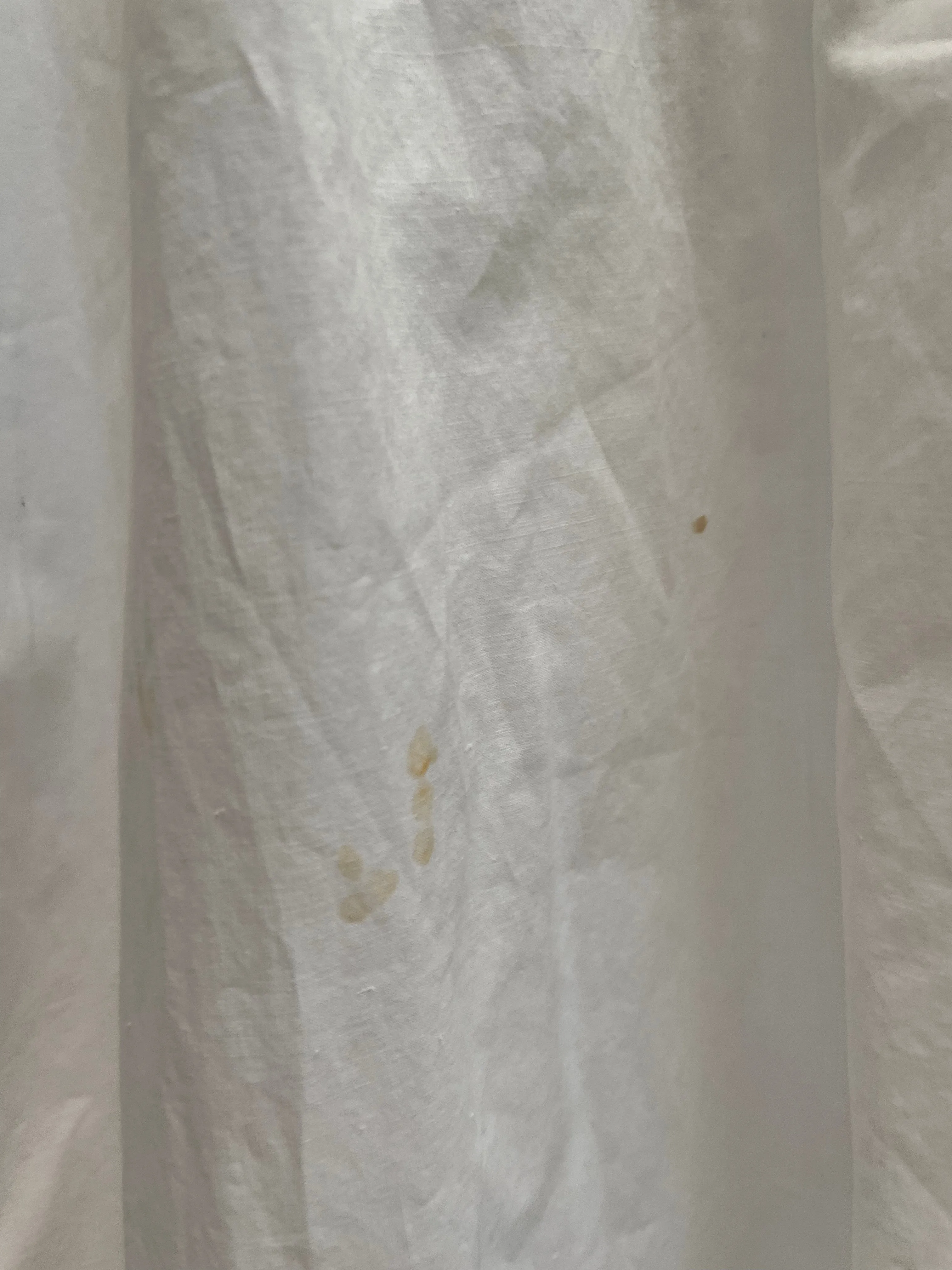 Rare 1830s Hand Sewn Cotton Eyelet Day Dress