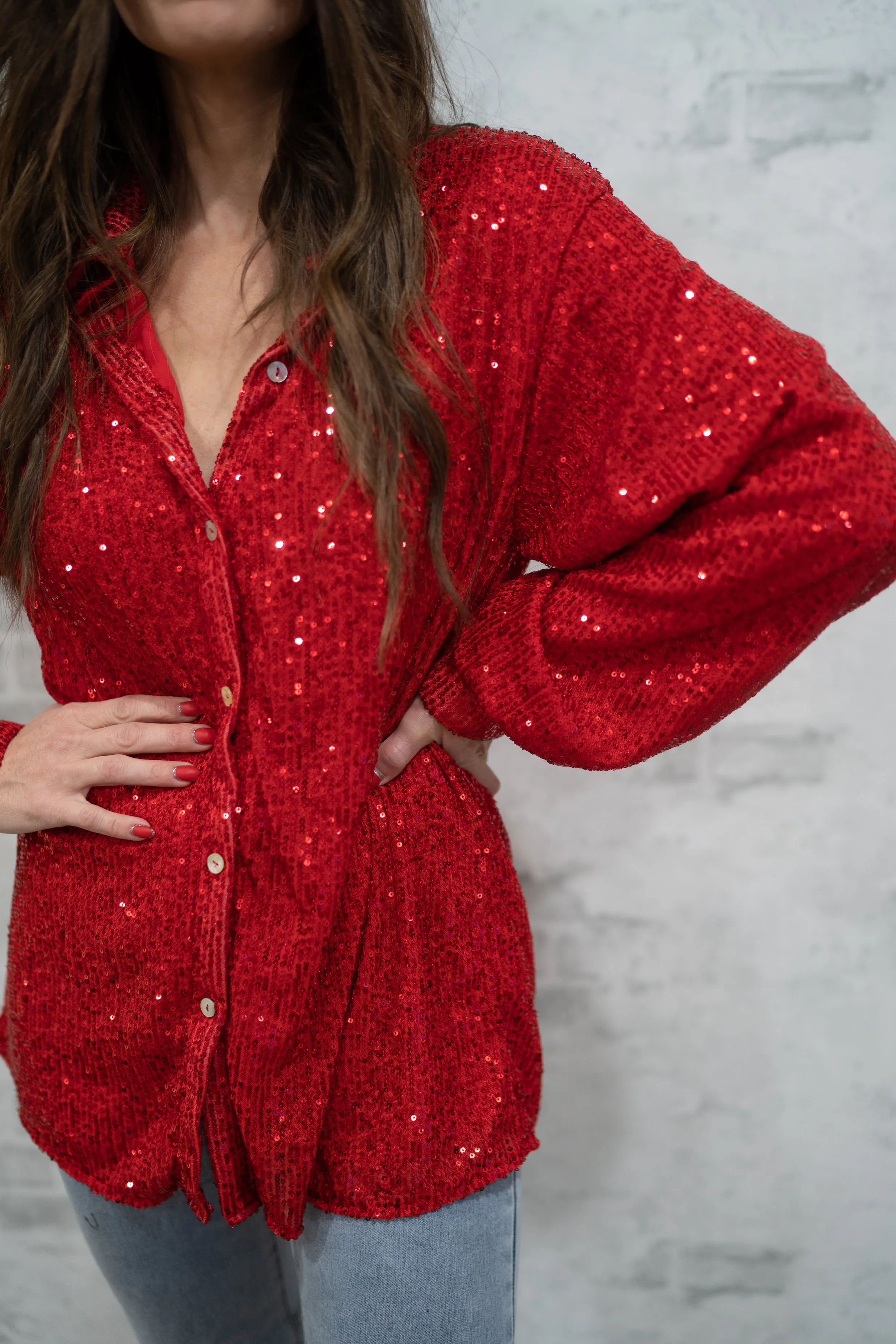 Riveting Red Top | Extended Sizing