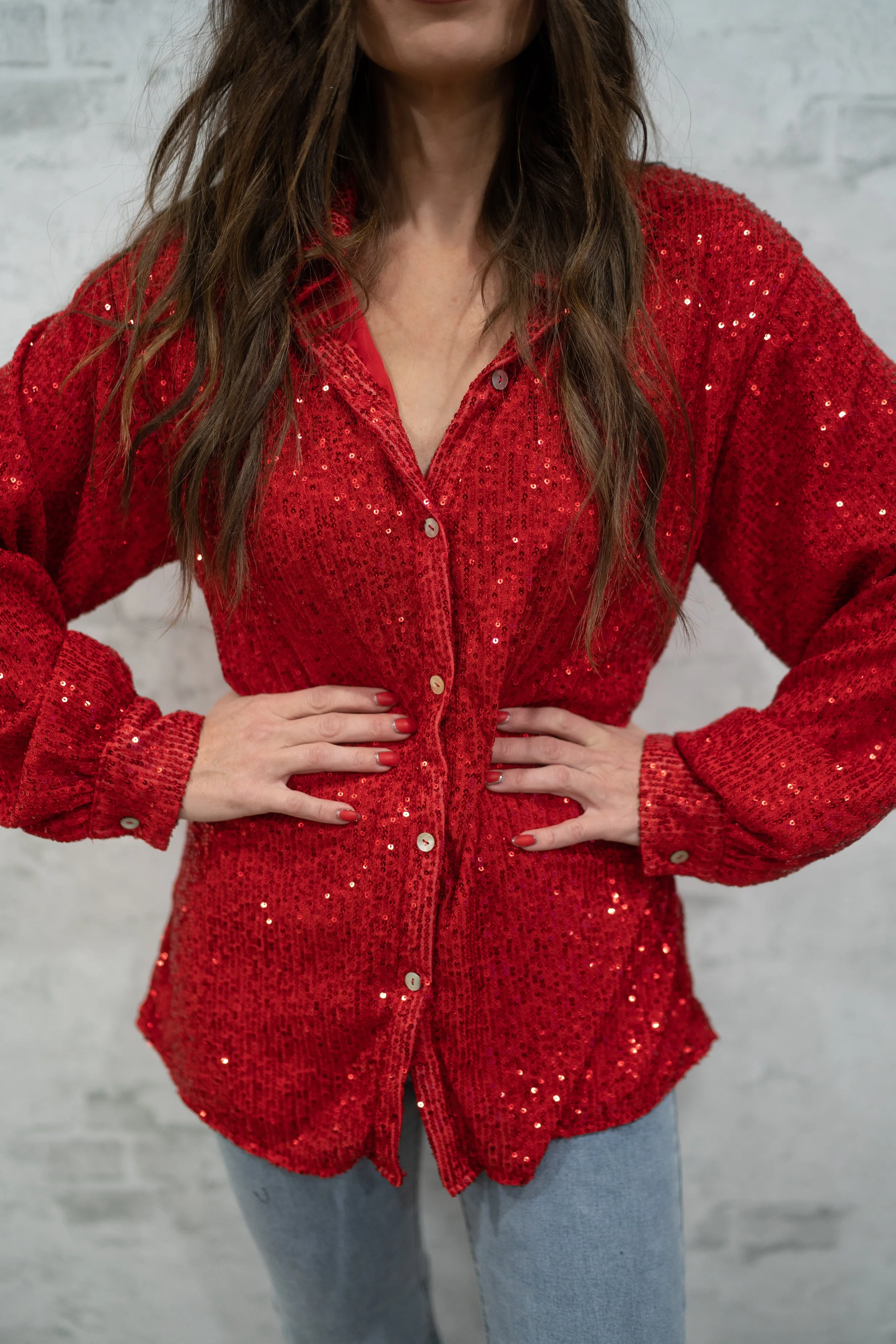 Riveting Red Top | Extended Sizing