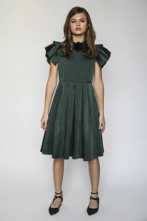 Rosalind dress (hunter green)