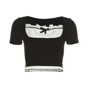 Ruffle Maid Top