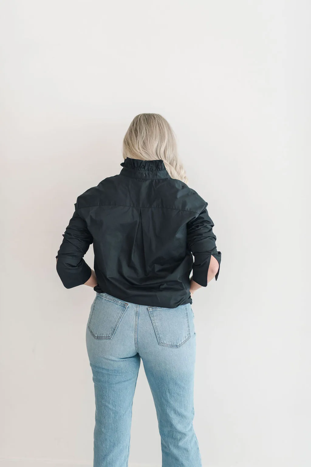 Ruffle Shirt Black