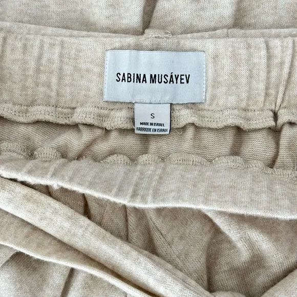 Sabina Musayev Amica Asymmetrical Cream Color Skirt Size Small