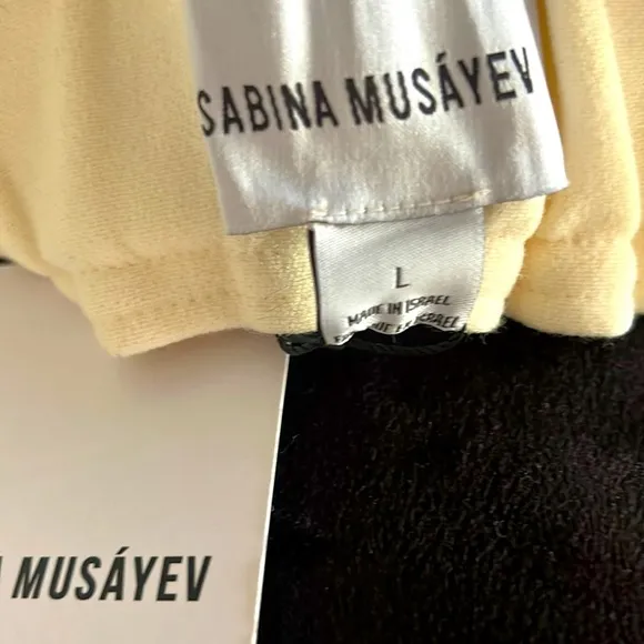 Sabina Musayev Mini Buttercup Skirt Womens Off White Size Large