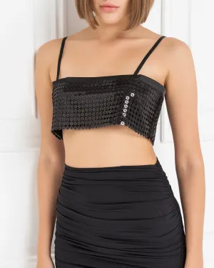 Sequin Crop Top
