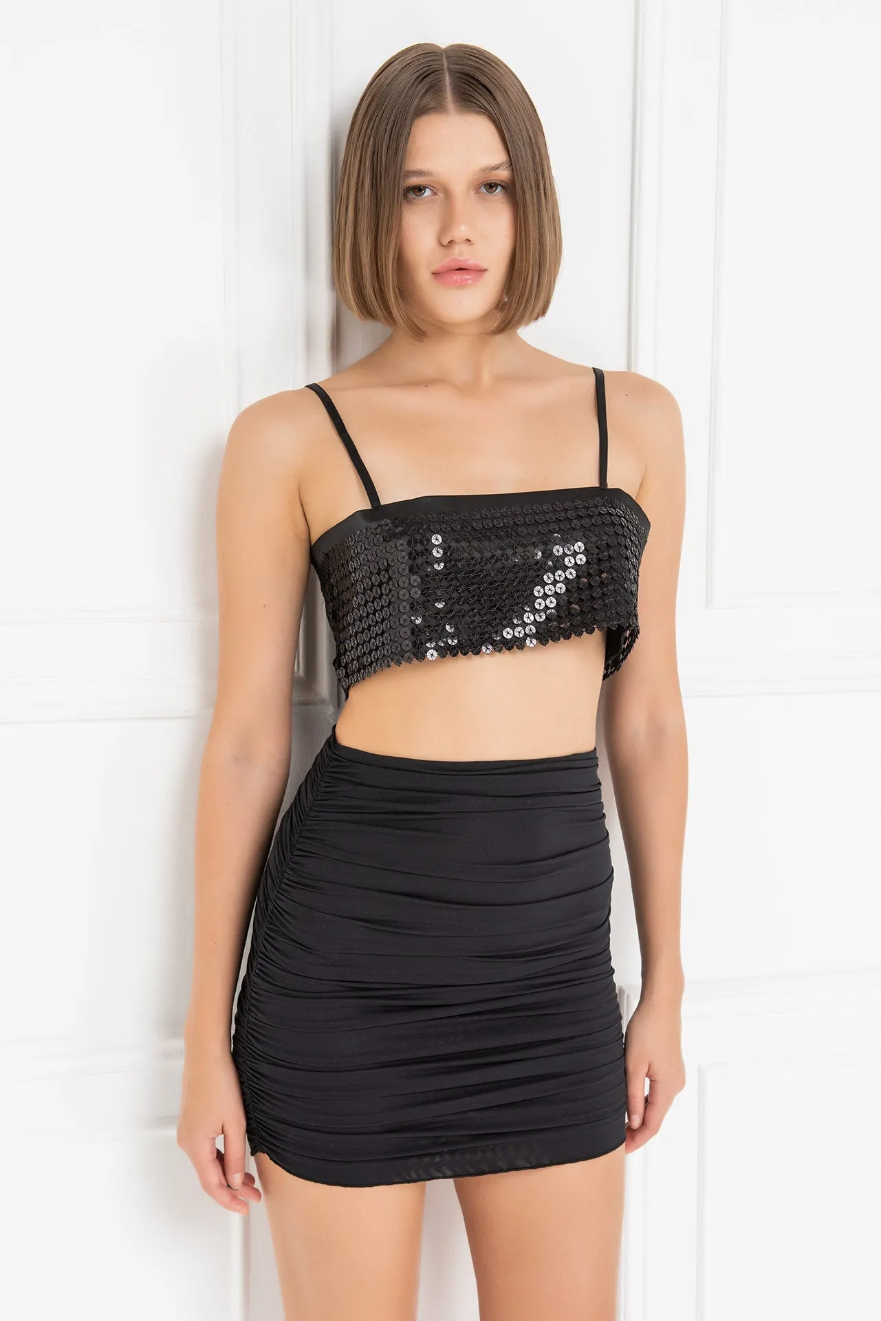 Sequin Crop Top