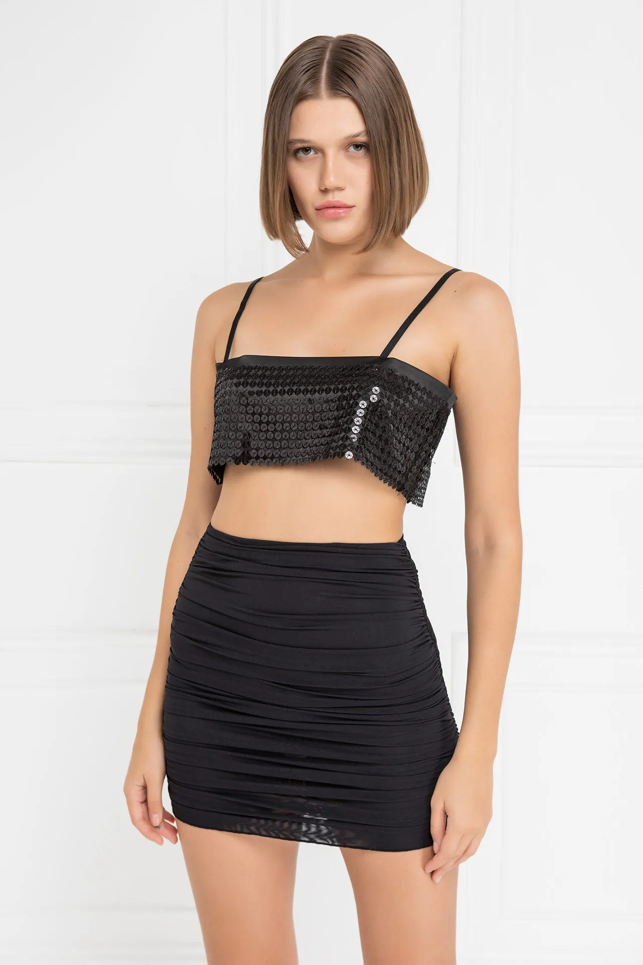 Sequin Crop Top