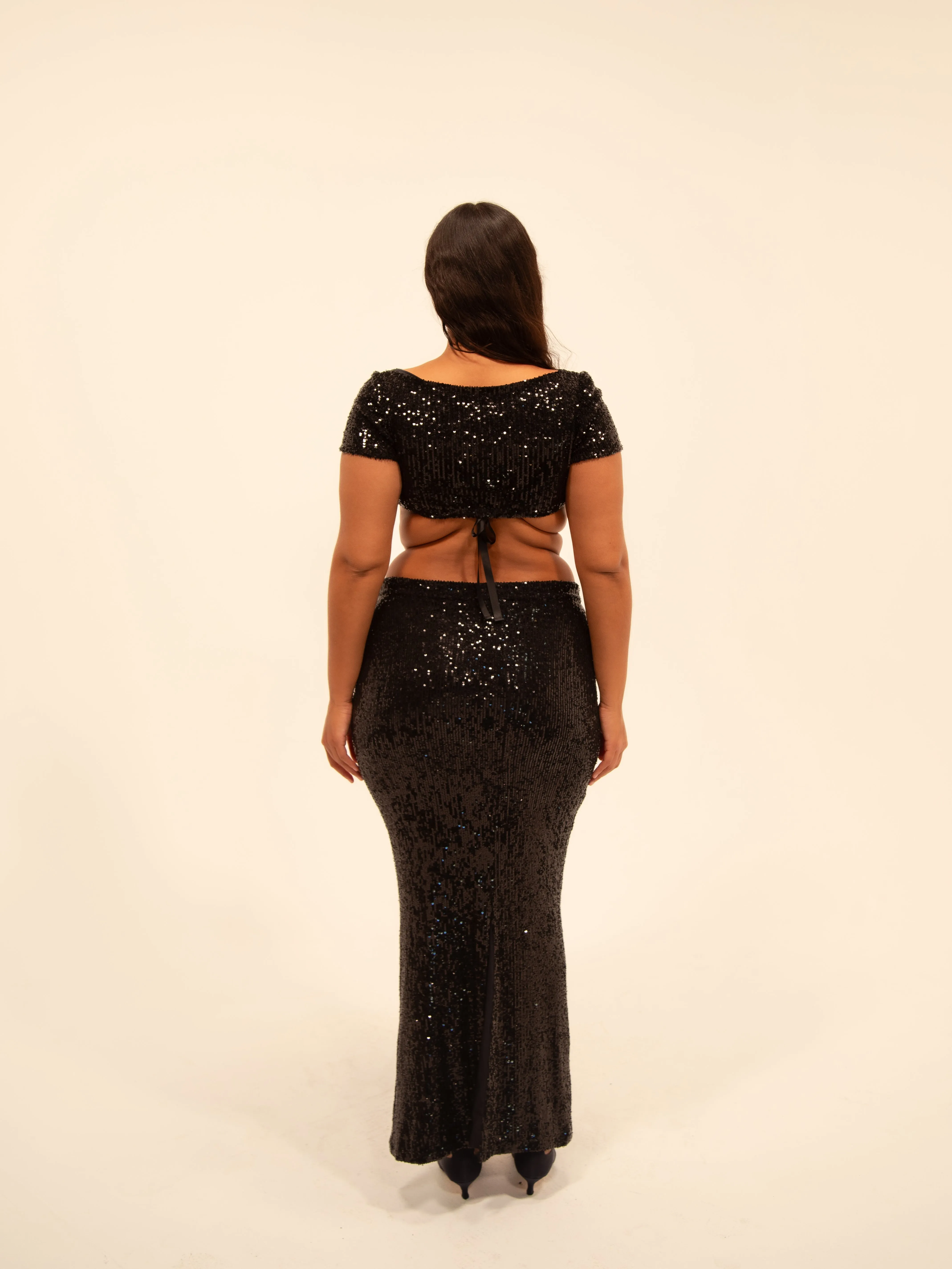 SEQUIN FLOWER TOP