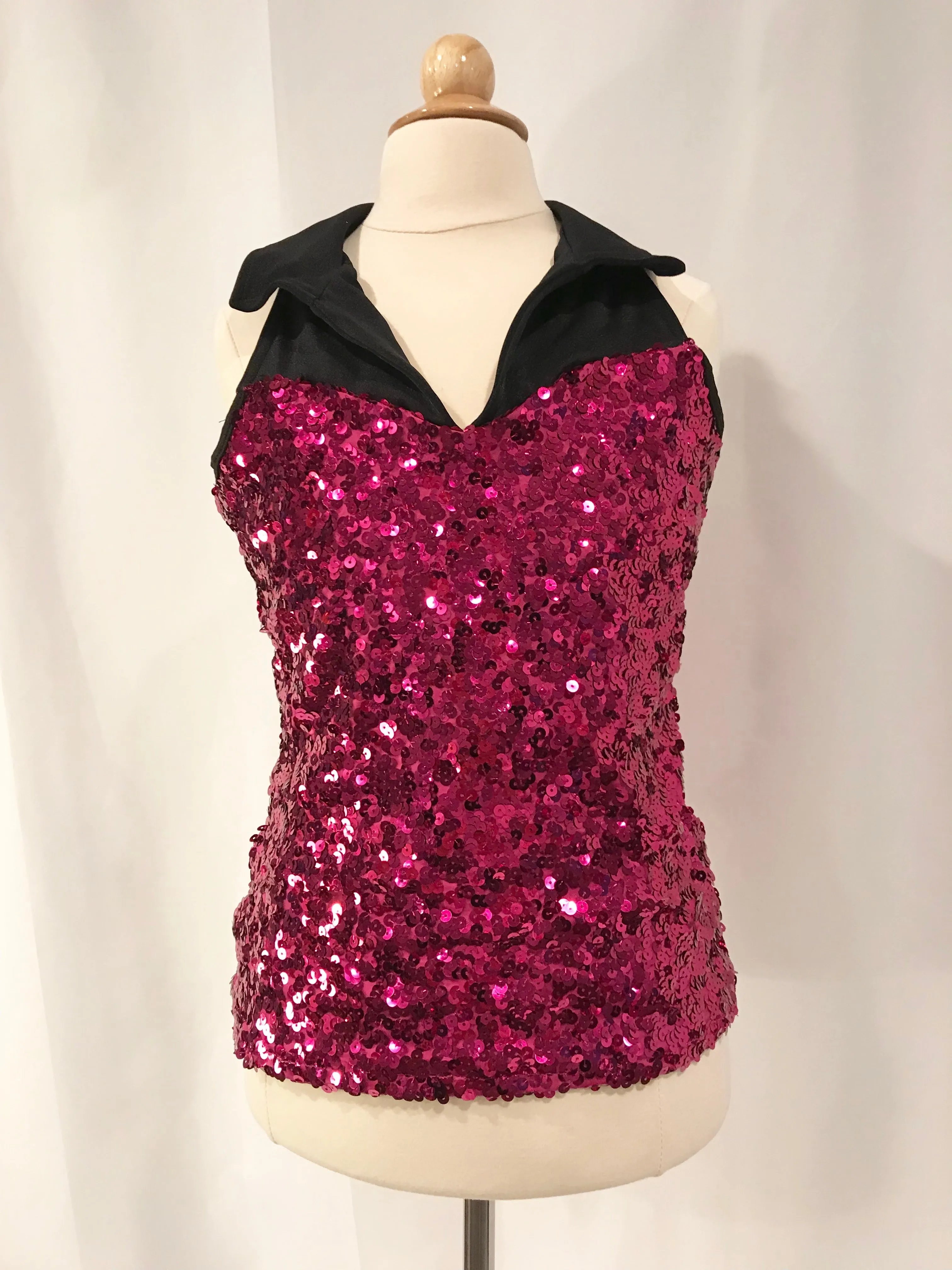 'Sequin Halter Top'