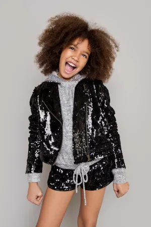 SEQUIN HOODIE