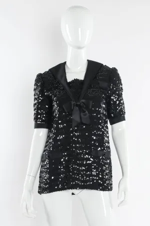 Sequin Sailor Top