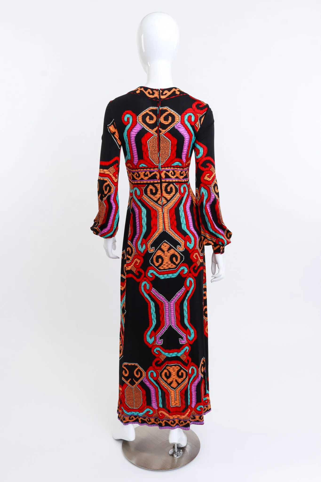 Silk Empire Waist Maxi Dress