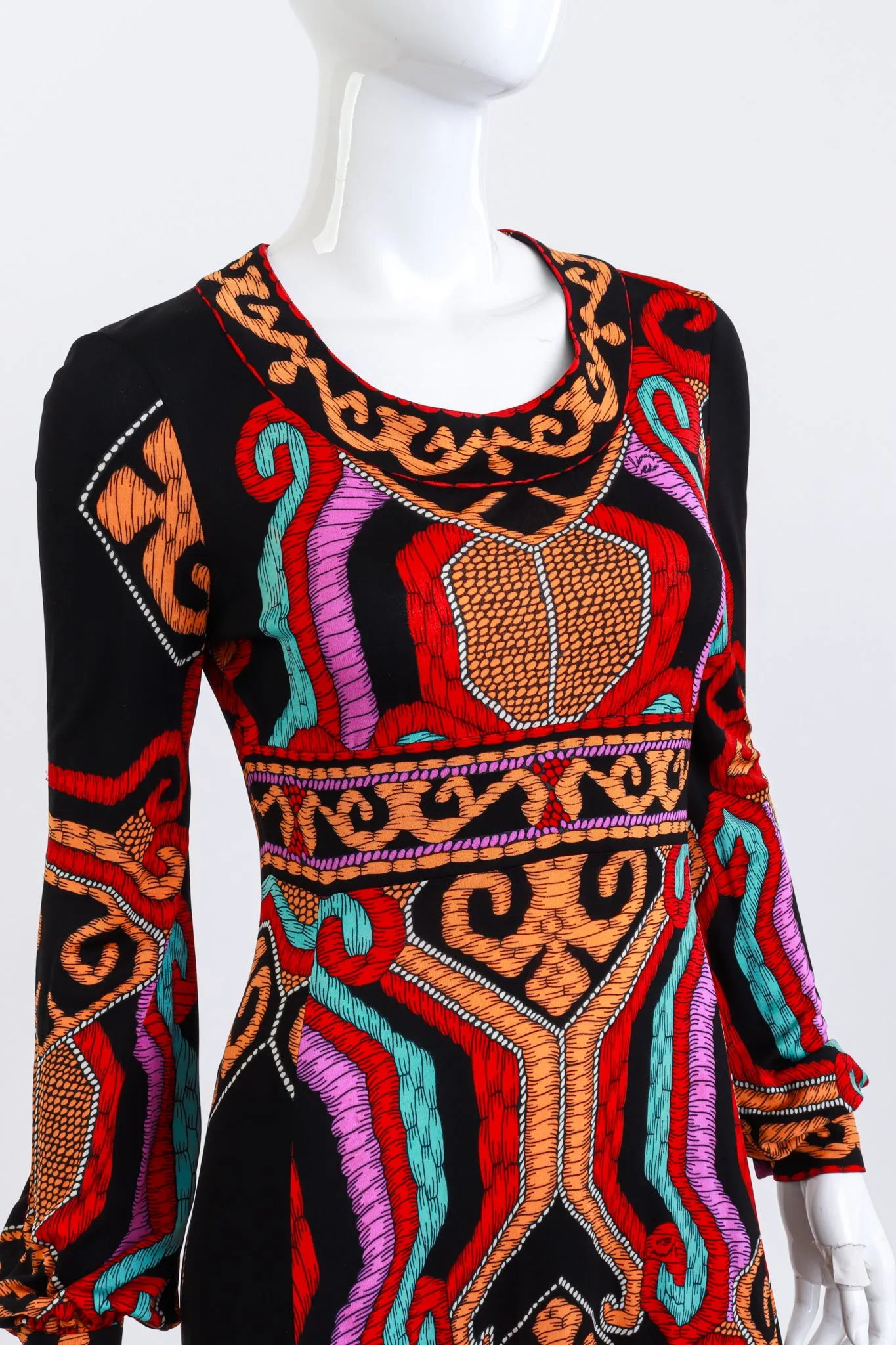 Silk Empire Waist Maxi Dress