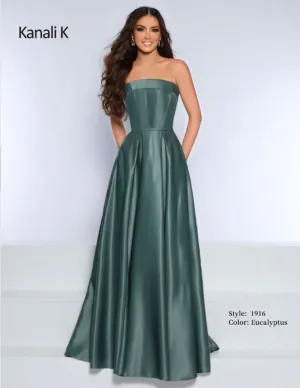 Size 12 Kanali K 1916 Eucalyptus Bridesmaid Dress