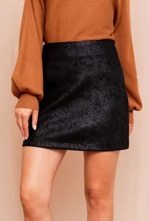 SK25 SNAKE MINI SKIRT