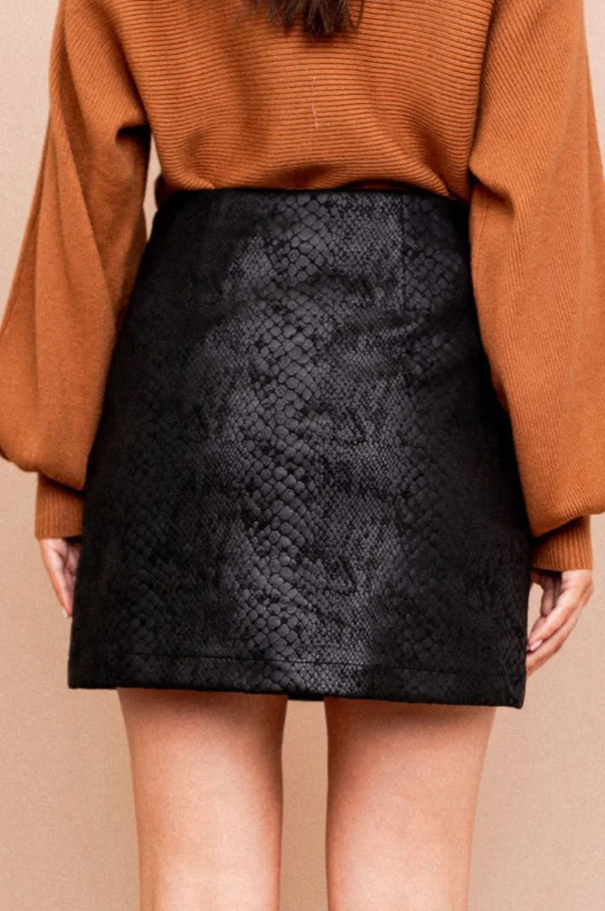 SK25 SNAKE MINI SKIRT