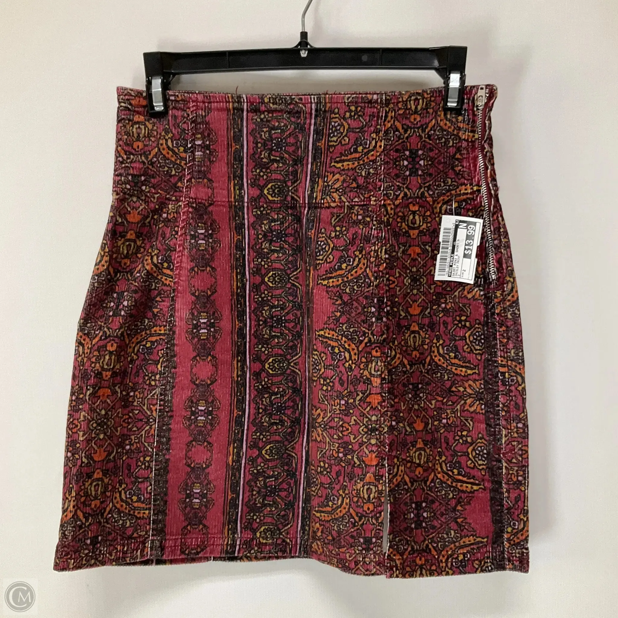 Skirt Mini & Short By Free People In Paisley Print, Size: 2