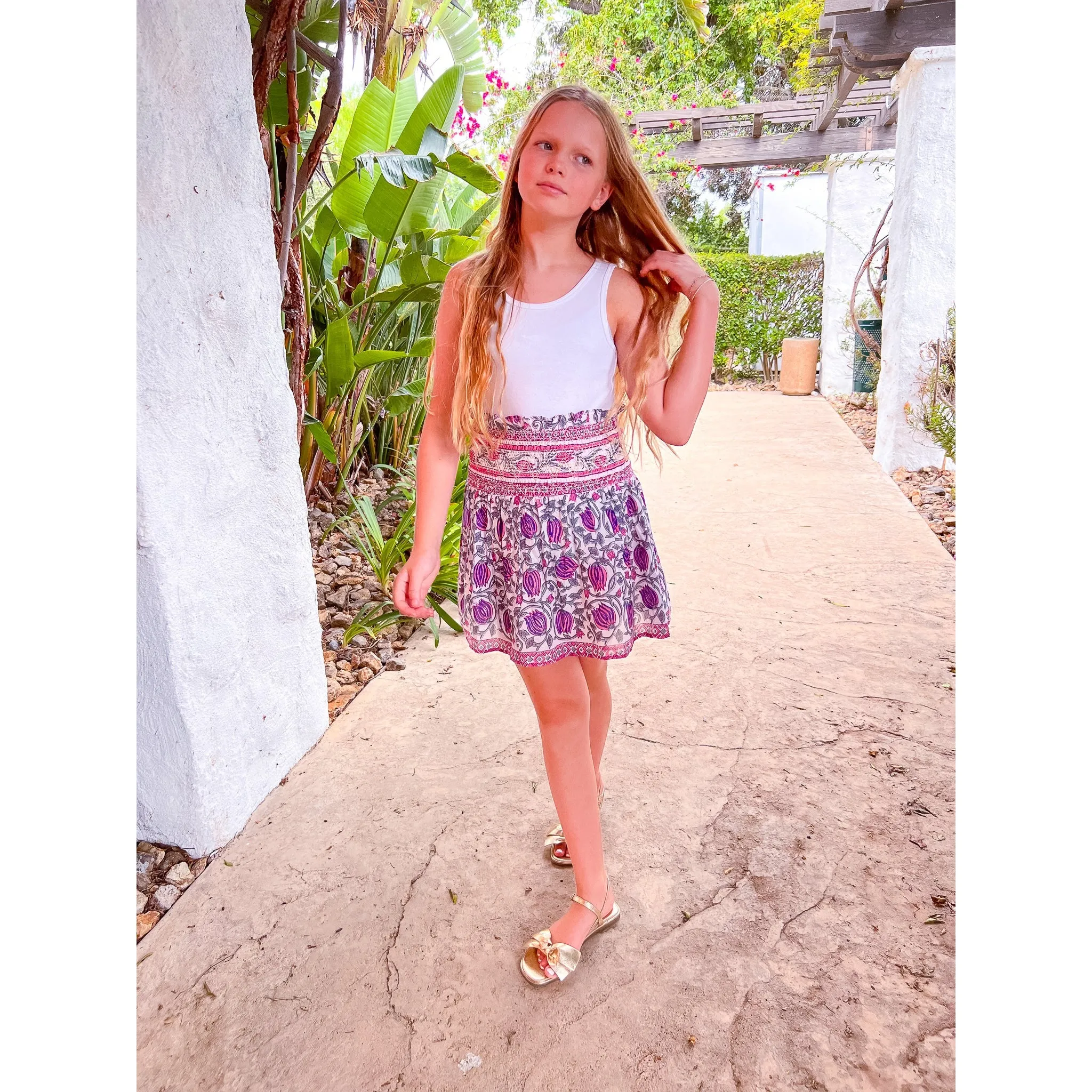 Smocked Skirt