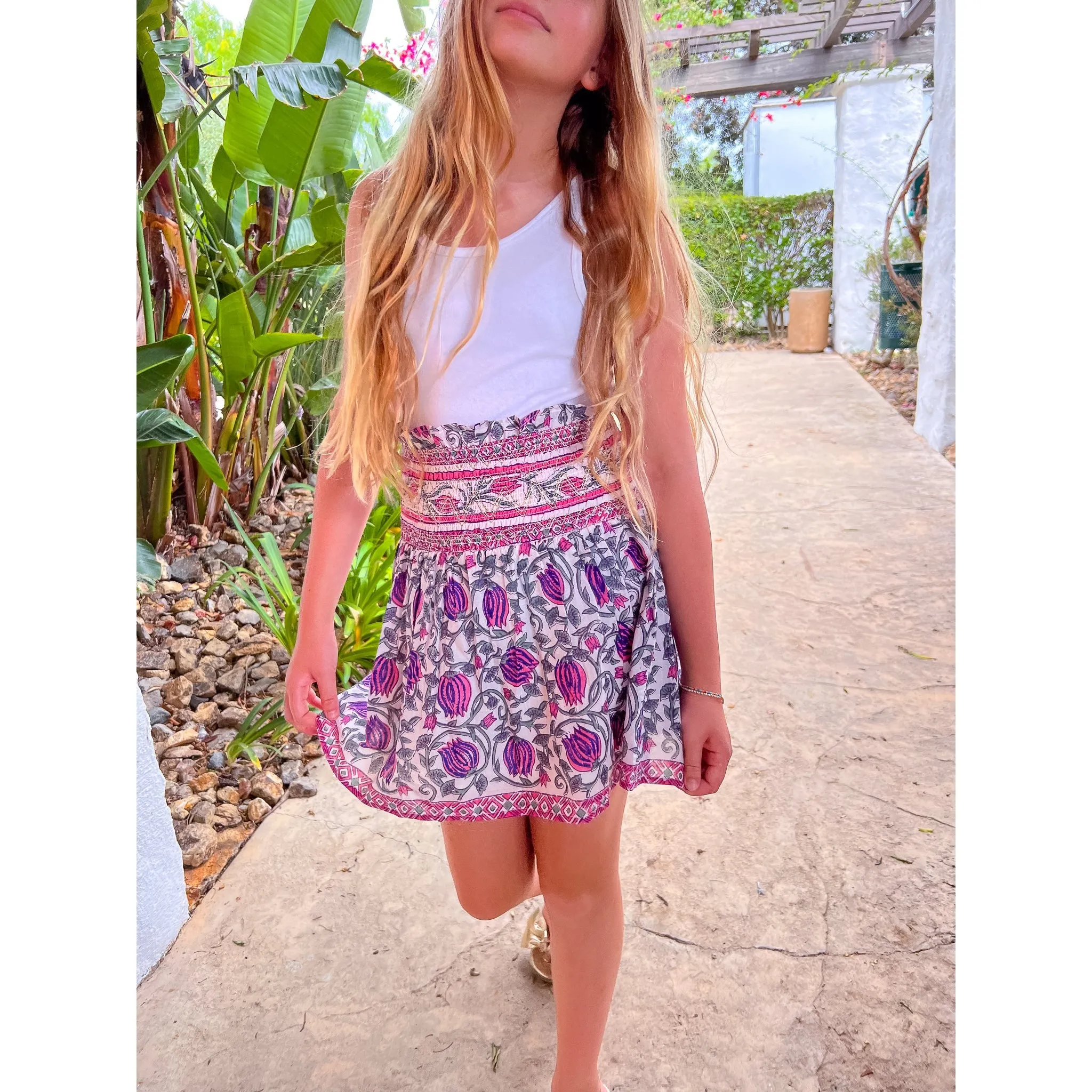 Smocked Skirt