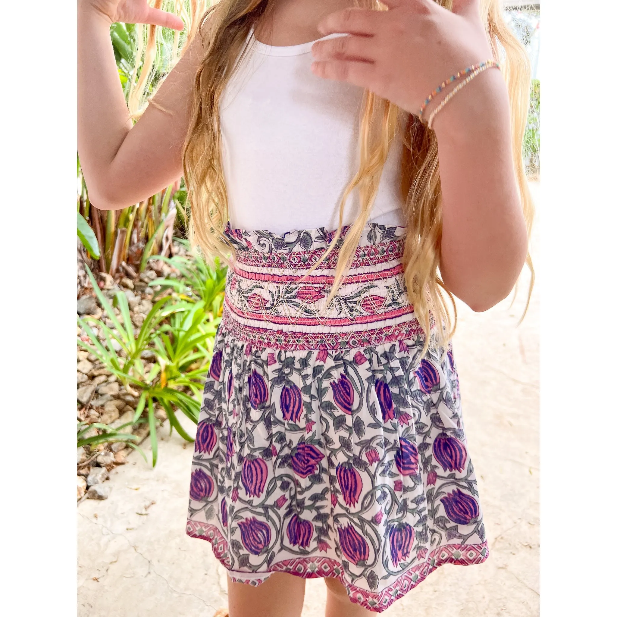 Smocked Skirt