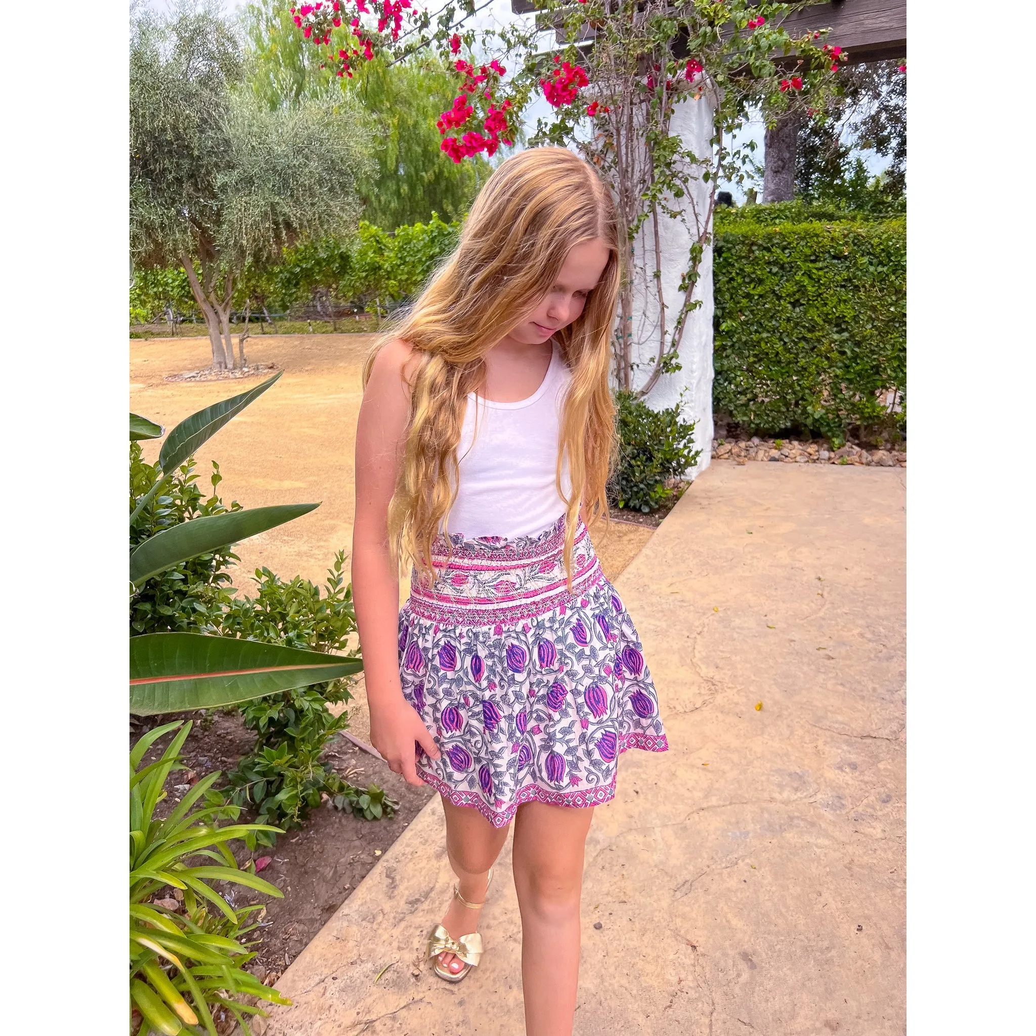 Smocked Skirt