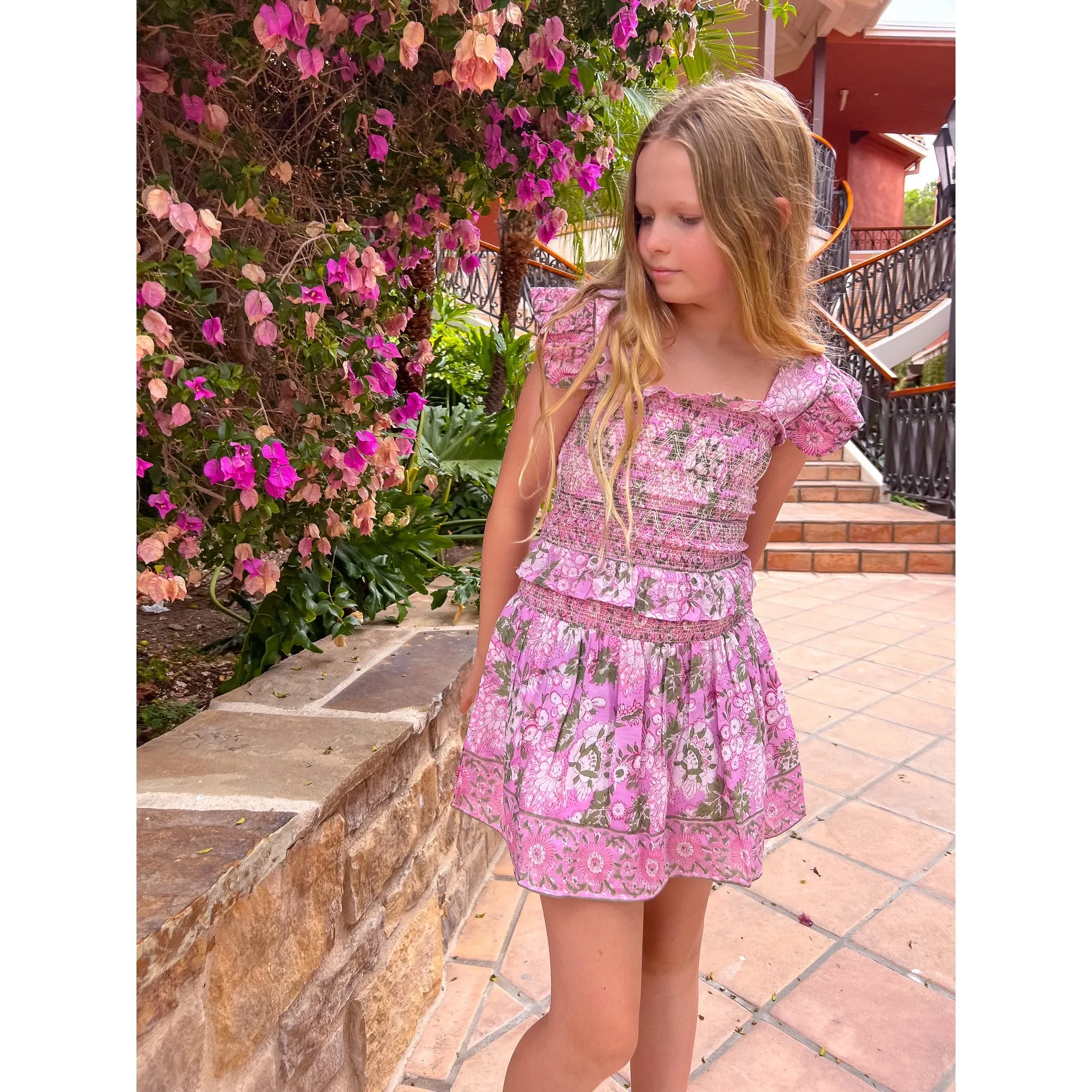 Smocked Skirt