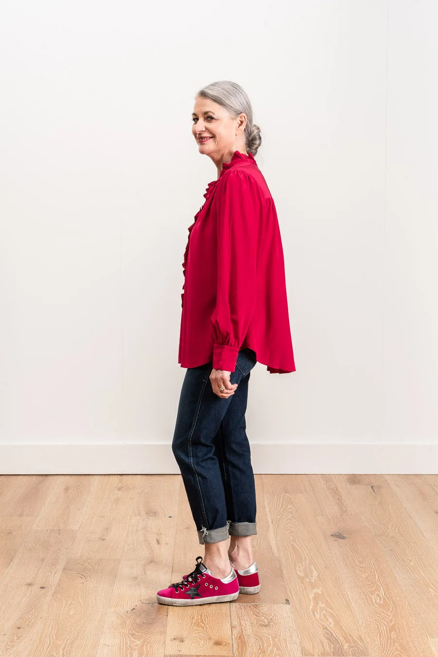 solange top - fuschia
