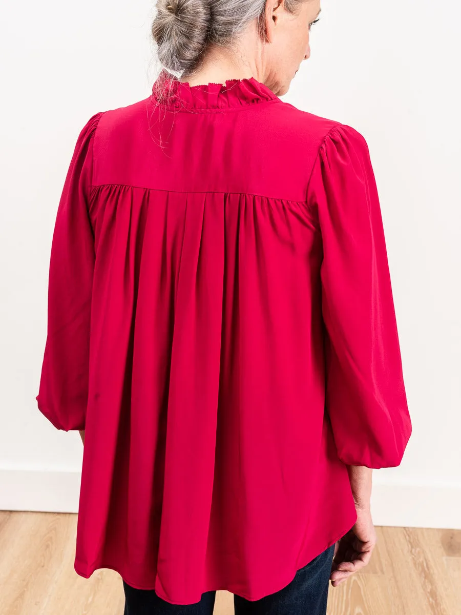 solange top - fuschia