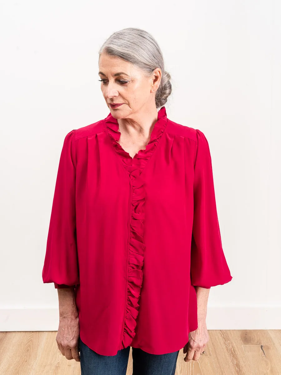 solange top - fuschia