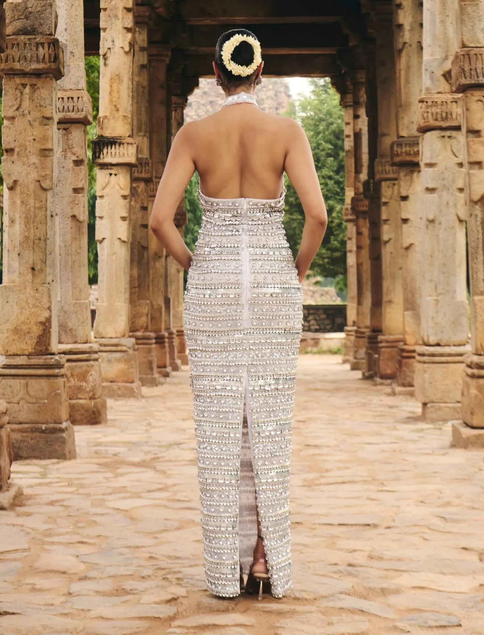 Soma silver stone gown