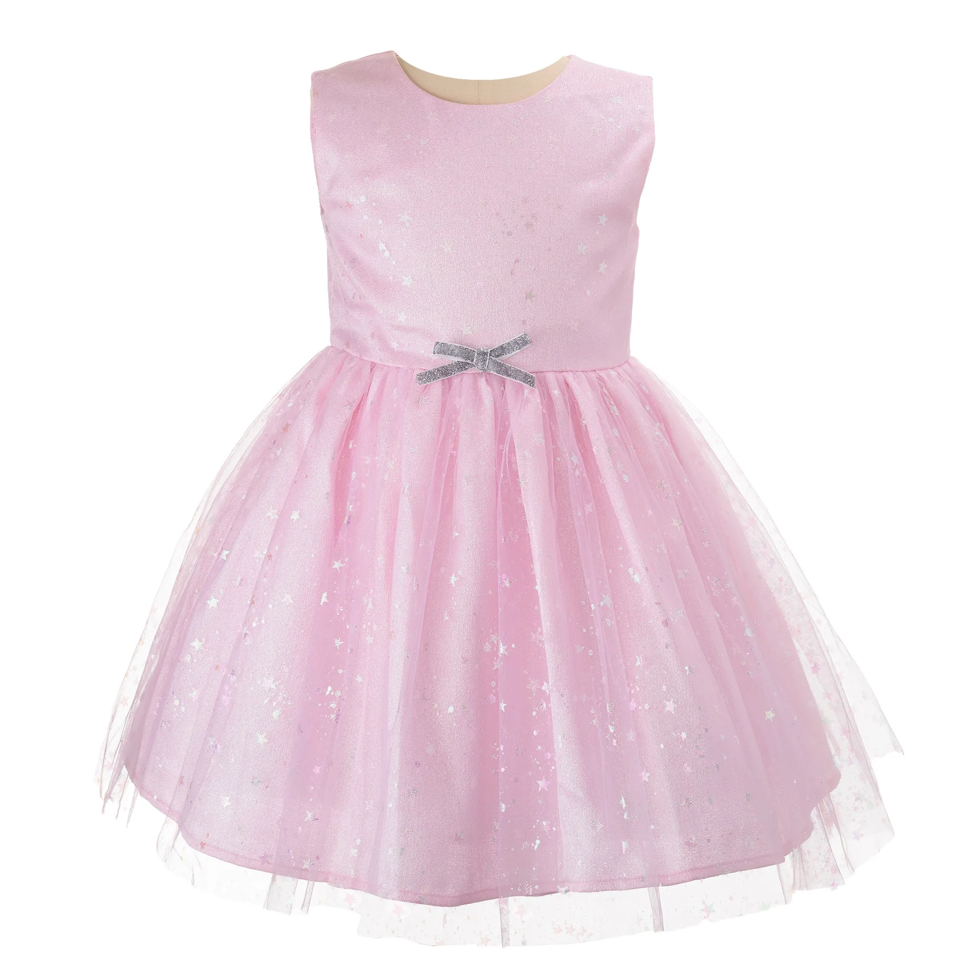 Sparkle Star Tulle Dress Pink