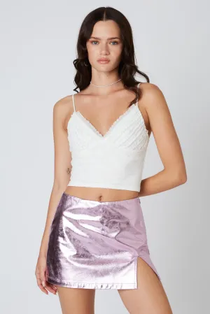 Stardust Metallic Skort - Pink