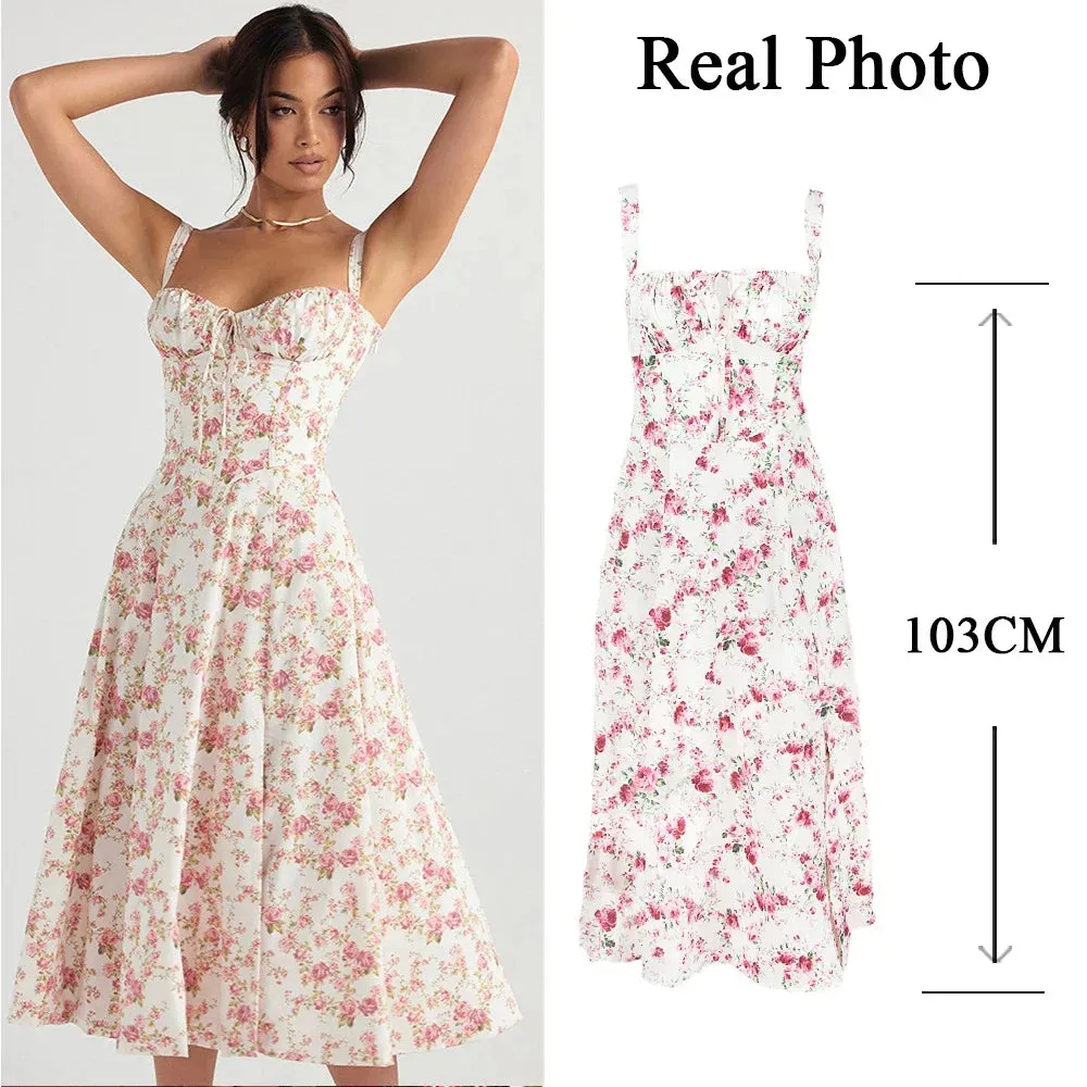 Suninheart Elegant A-Line Midi Dress