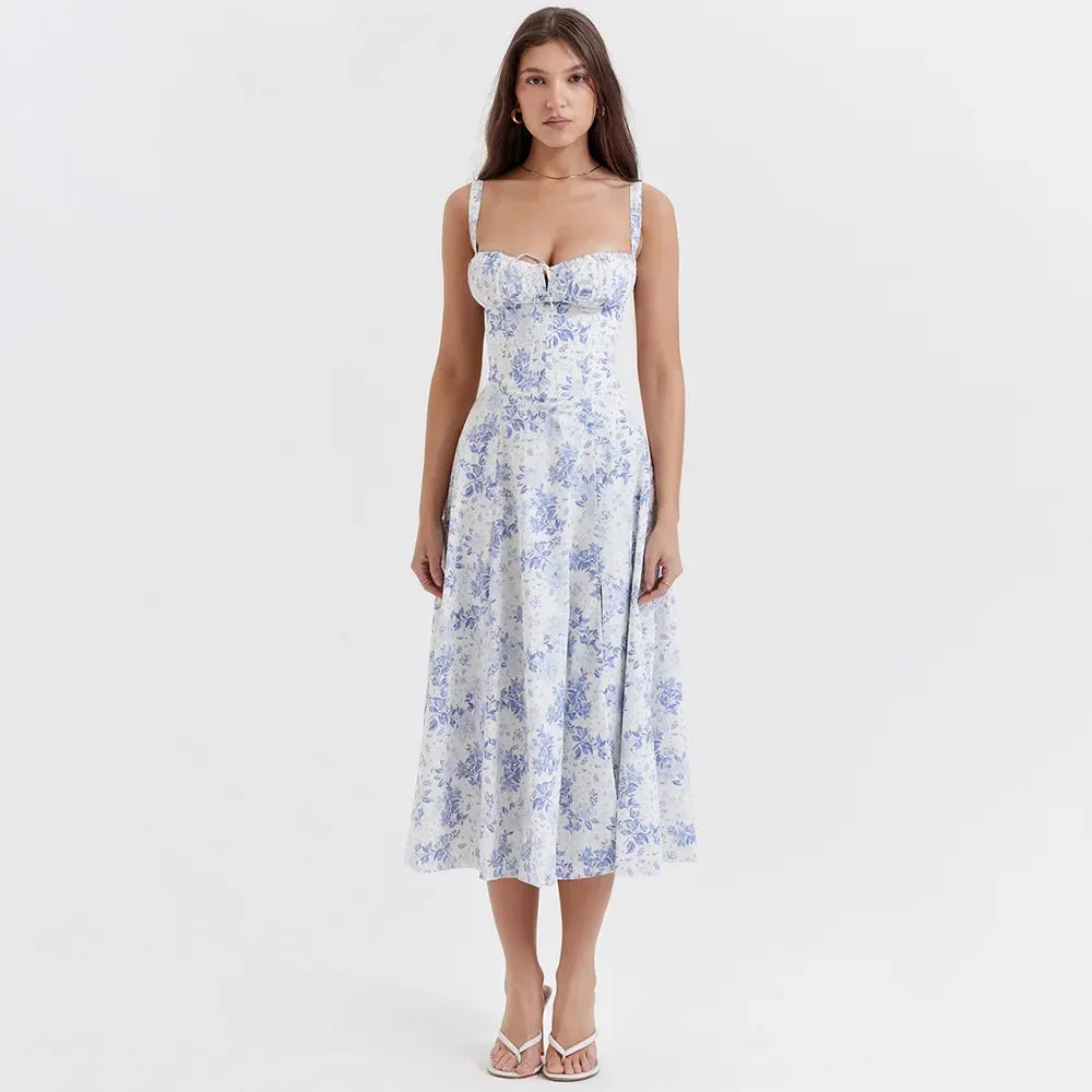 Suninheart Elegant A-Line Midi Dress