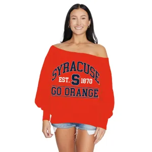 Syracuse Off the Shoulder Sweatshirt