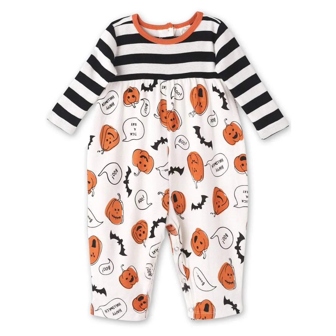 Tesa Babe Empire Waist Romper - Bats & Pumpkins