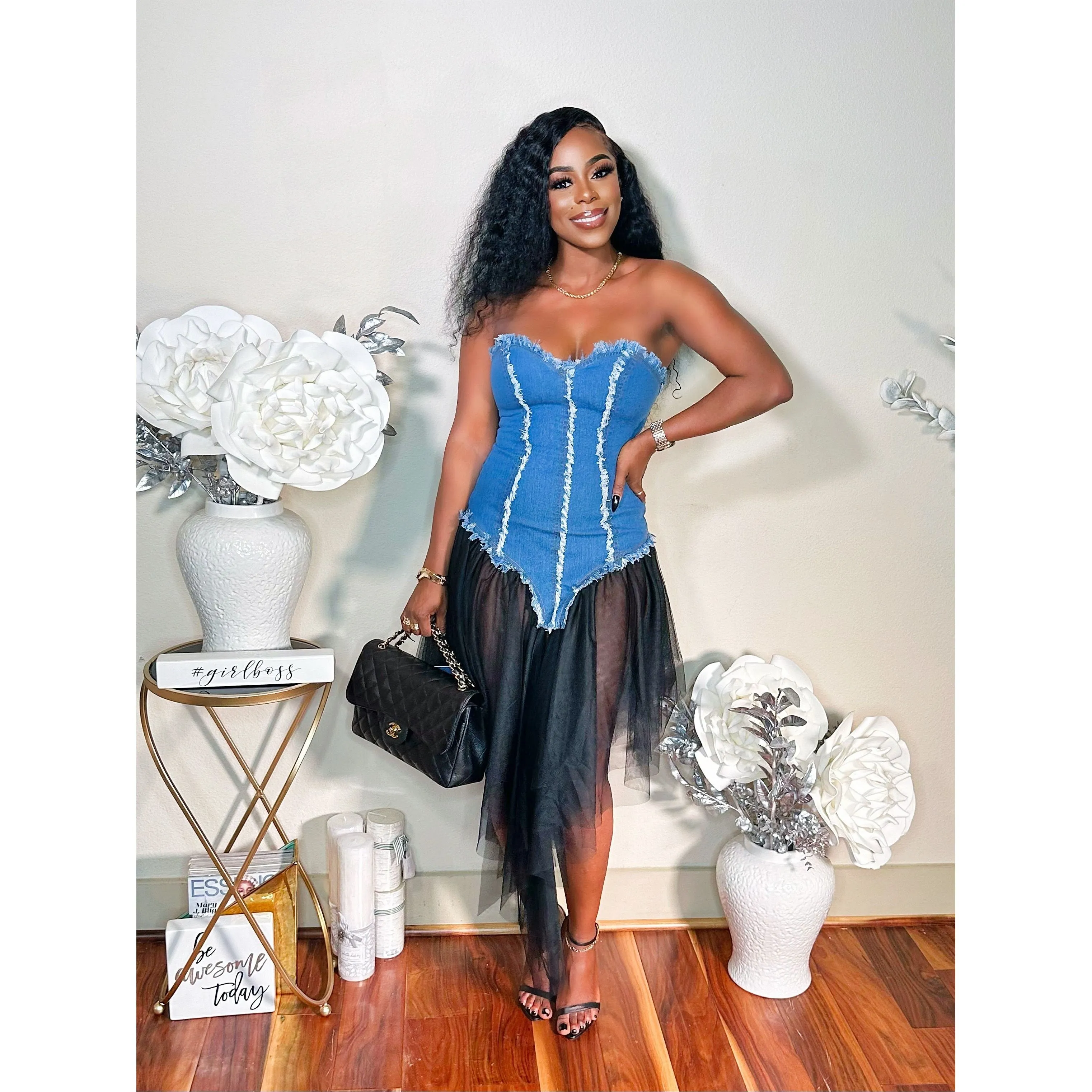 THE BADDEST ONE DENIM DRESS