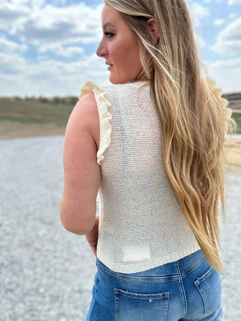 The Cash Cable Knit Tank Top