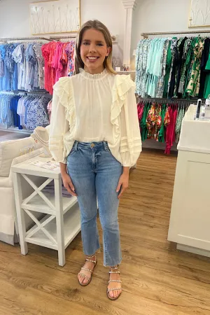 The Ella Top in Cream
