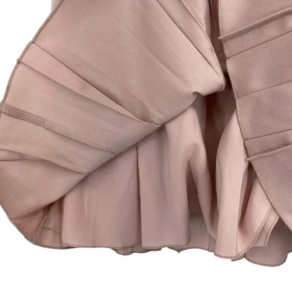 The Limited Luxe Pink Pleated Skirt Knee Length Size 2 NWT