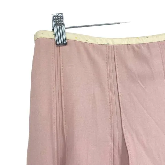 The Limited Luxe Pink Pleated Skirt Knee Length Size 2 NWT