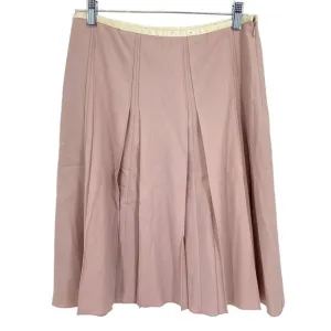 The Limited Luxe Pink Pleated Skirt Knee Length Size 2 NWT