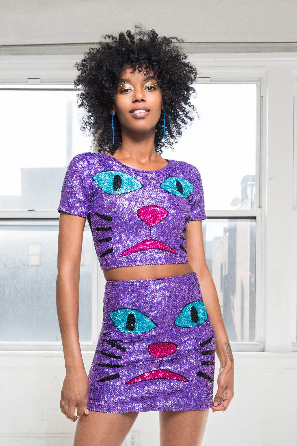 The Purple Pussy Mini Skirt