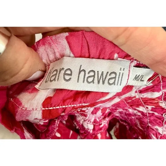 Tiare Hawaii Olivia Skirt Fiji Flowers Pink NWT - Size M/L