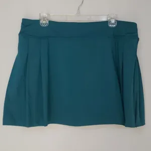 Tommy Bahama Golf Skort Women's XL Pleated Sides Teal Pickleball Tennis Skirt