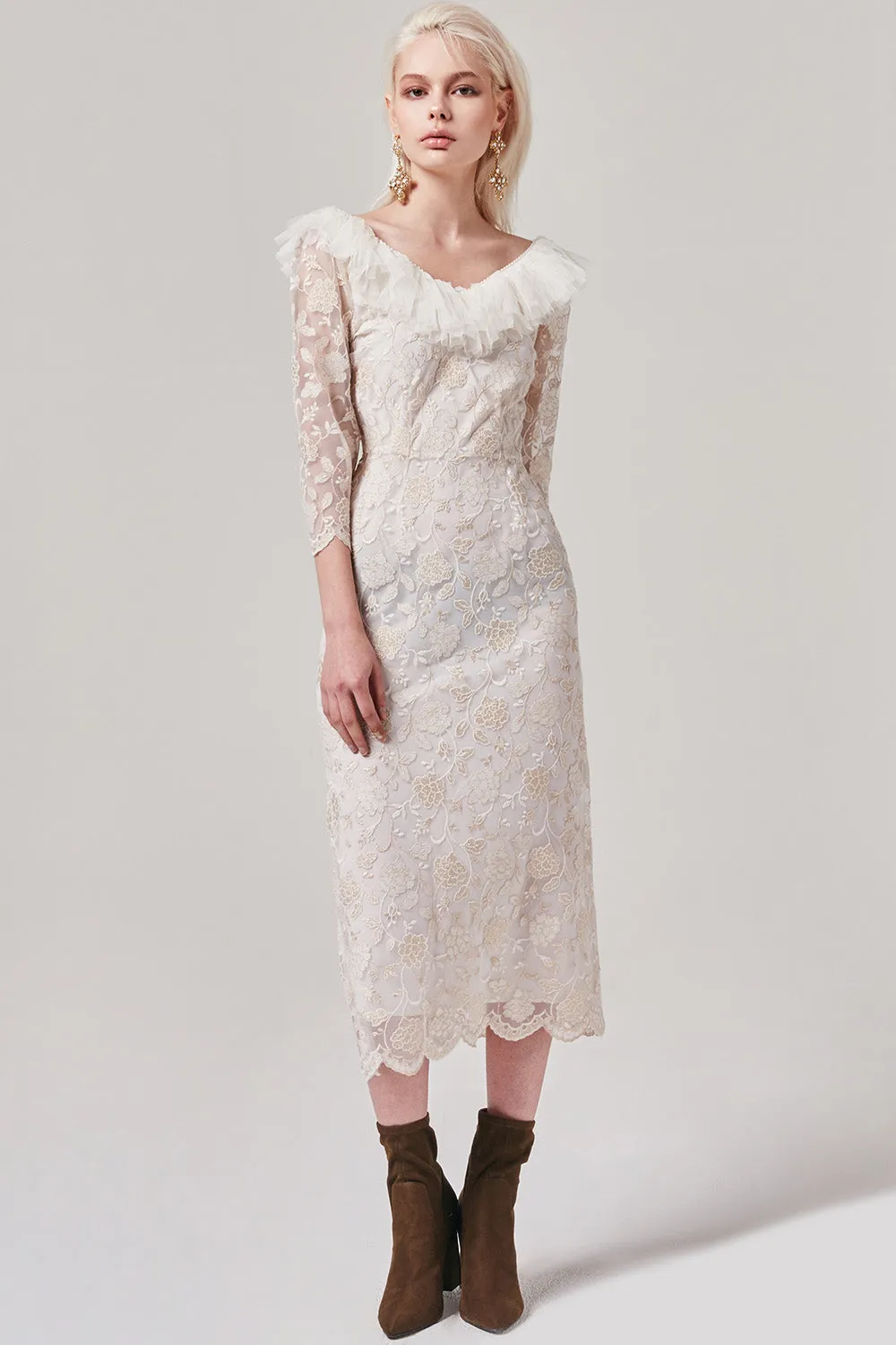 Tulle Midi Dress
