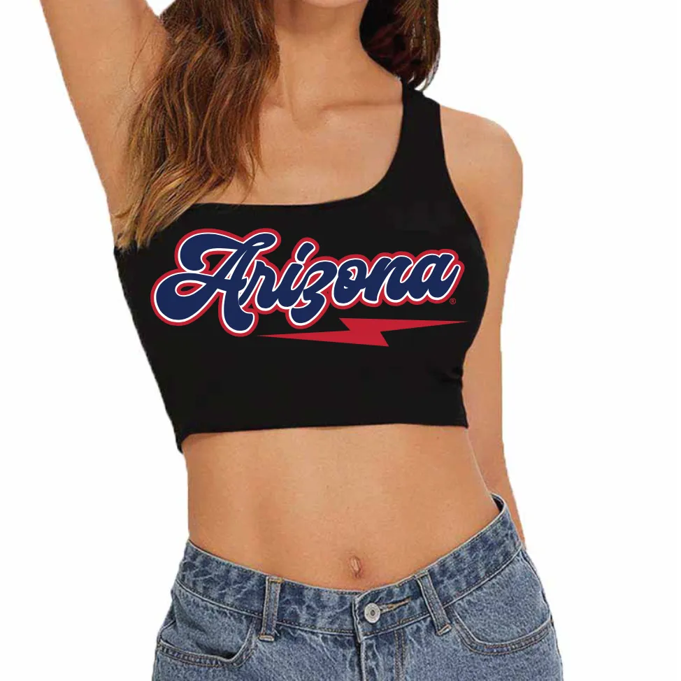 University of Arizona Lightning One Shoulder Top