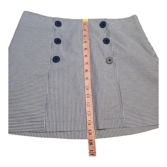 Urban Outfitters Sailorette Striped Mini Skirt NEW Faux Button Front Bib Panel